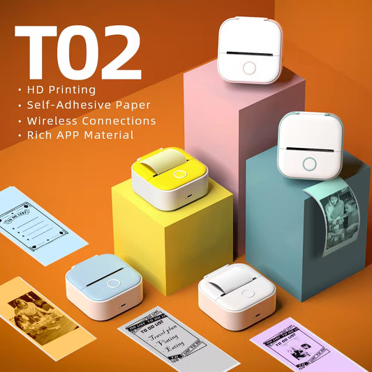 Wireless Thermal Mini Printer – Portable, Inkless, and Self-Adhesive Label Maker